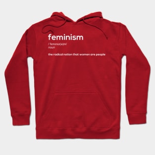 Feminism alternative definition (white) Hoodie